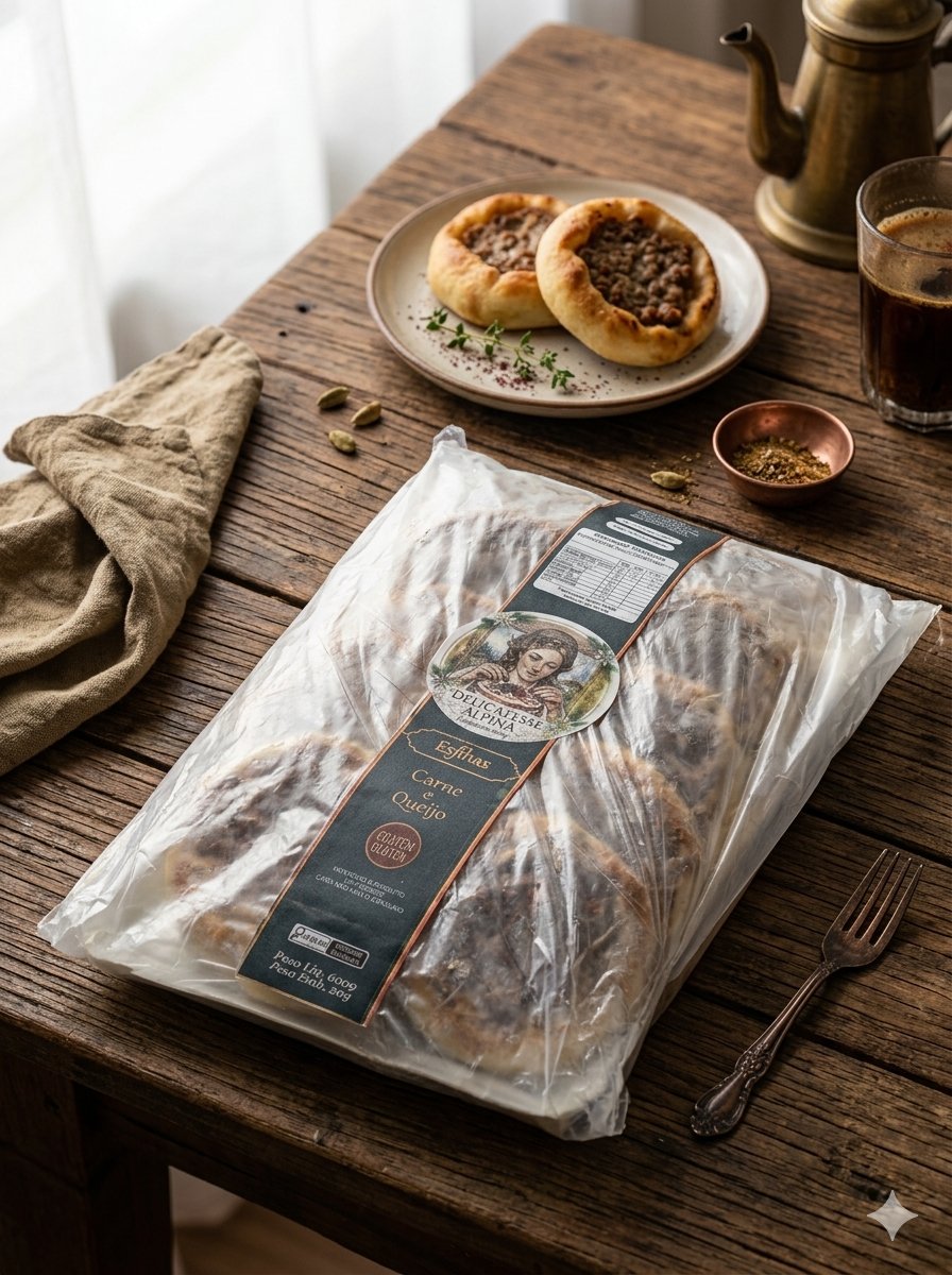 Esfiha de Carne Pré-assada (Congelada)